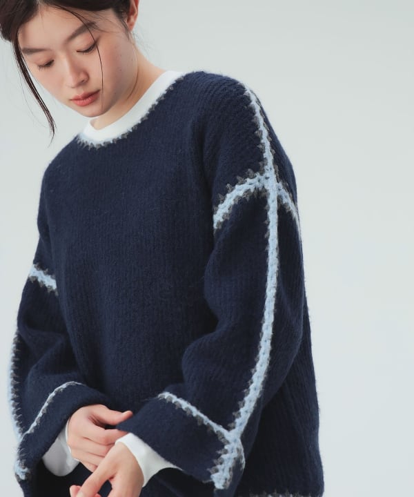 ハンドステッチ ニット プルオーバー [H：171cm]