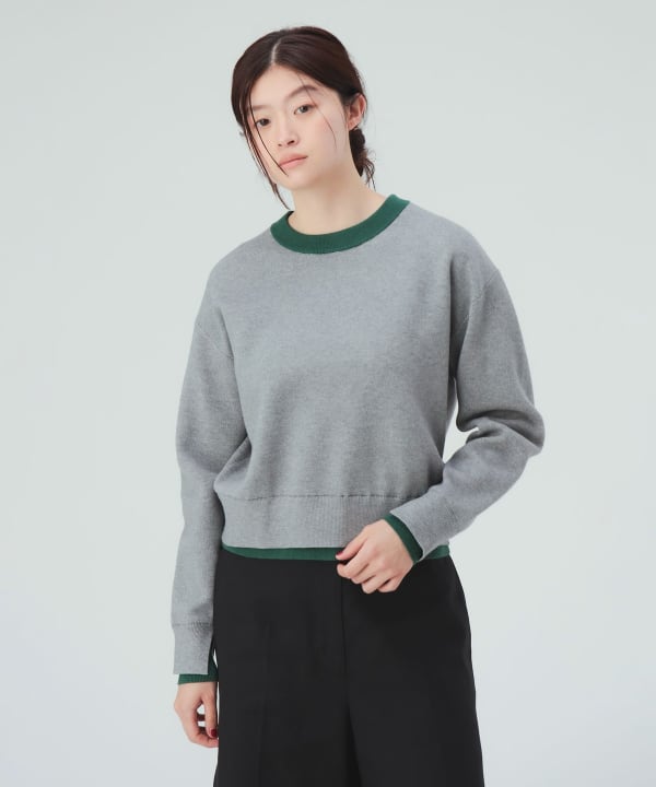 配色 ニット [H：171cm]