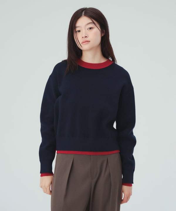 配色 ニット [H：171cm]