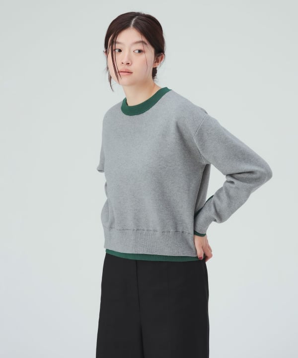 配色 ニット [H：171cm]
