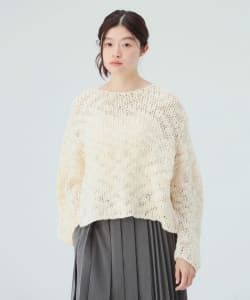 極太 スラブ ニット プルオーバー