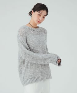 ミックススラブ ニット プルオーバー