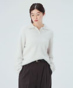 シャギー ポロ ニット
