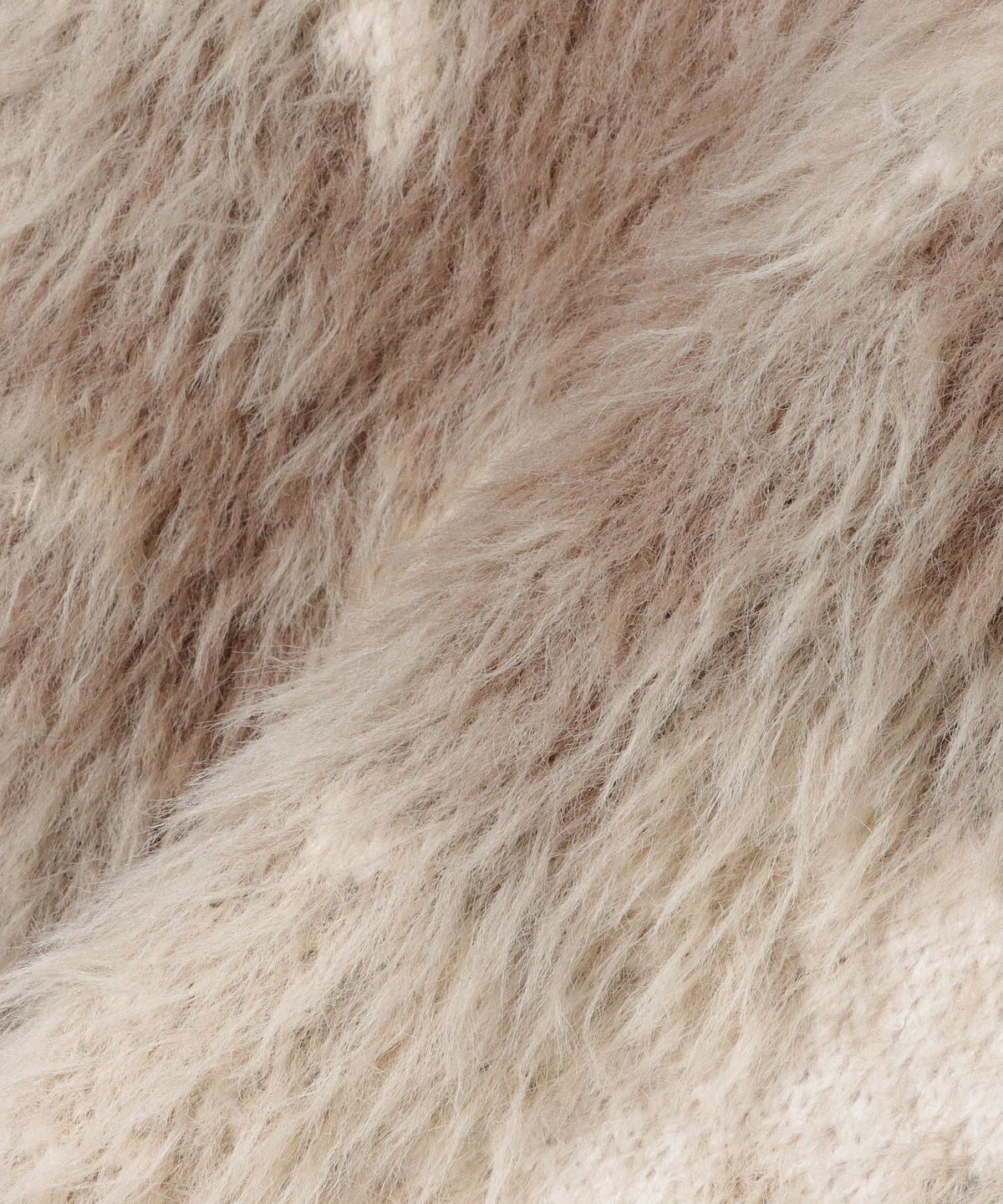 乳牛紋長毛針織衫