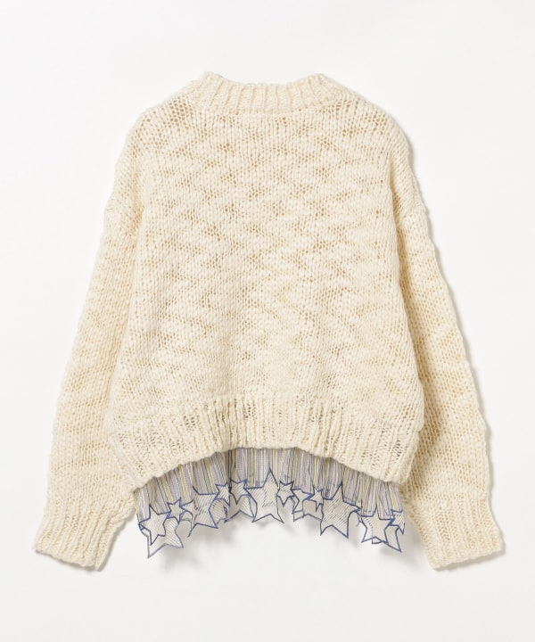 カラフル刺繍ニット