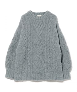 ケーブル チュニック ニット