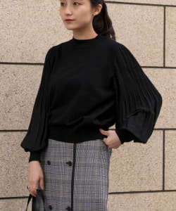 BEAMS HEART / 袖ケシプリーツ プルオーバー