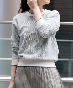 BEAMS HEART / ラーベン編み クルーネックプルオーバー