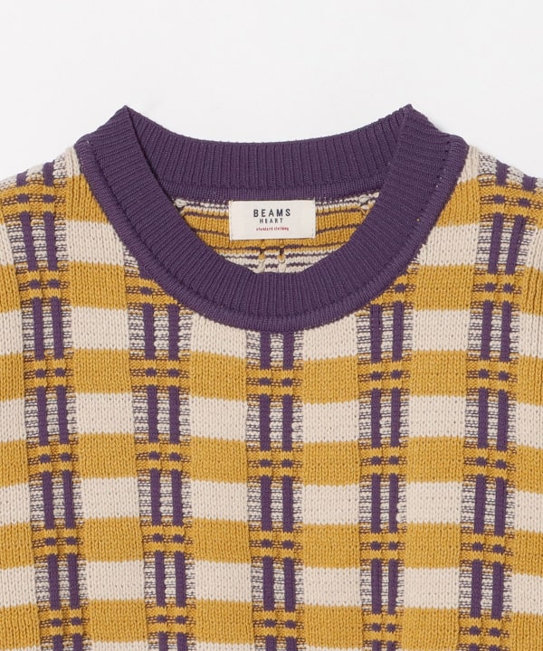未使用タグ付き】BEAMS HEART ファー付きニットセーター FREEの