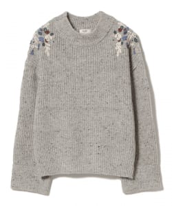 BEAMS HEART / ハンド刺繍 ニット