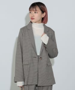 【TIME SALE商品】BEAMS HEART / 女裝 千鳥格紋 西裝外套