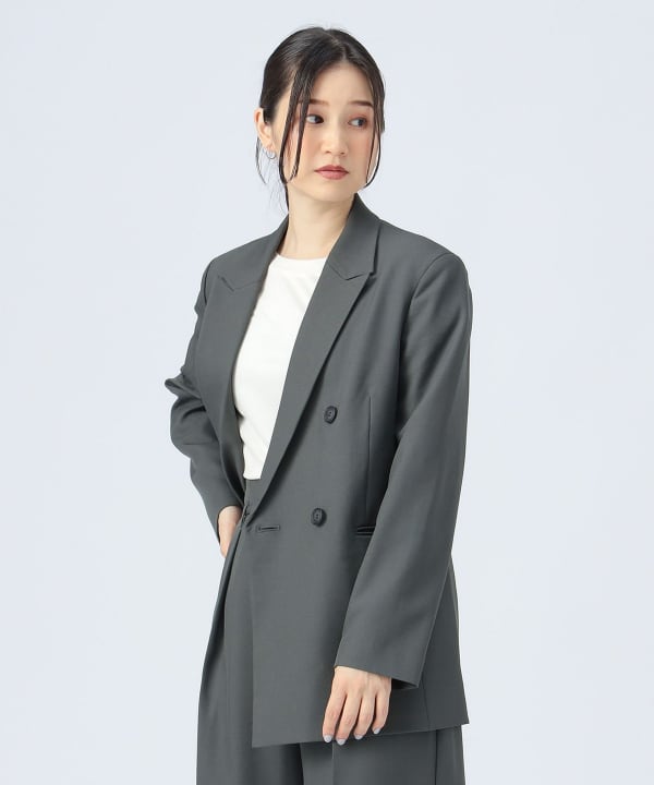 BEAMS HEART　ジャケット L BEAMS OUTLET｜BEAMS HEART / ダンボールニット 4ボタン ダブル
