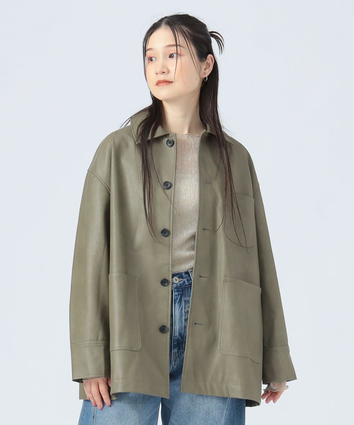 ヴィンテージライク ワーク ジャケット ジャケット WOMEN OLIVE ONE SIZE ヴィンテージライク ワーク ジャケット ジャケット WOMEN OLIVE ONE SIZE