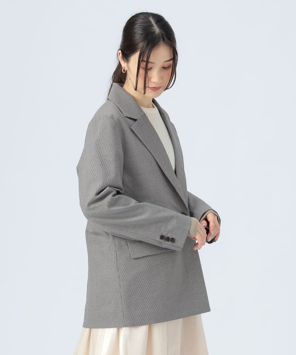 コットンドビーシェパードチェック ジレジャケット TOMORROWLAND （トゥモローランド）の「コットンドビー