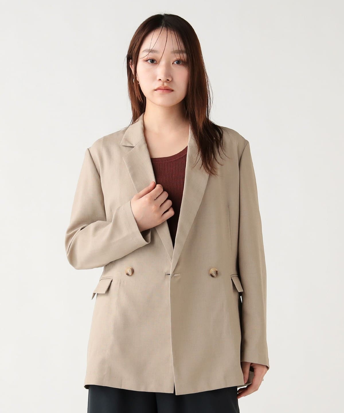 BEAMS HEART Linen-Like BEAMS HEART (Jacket, Casual Jacket