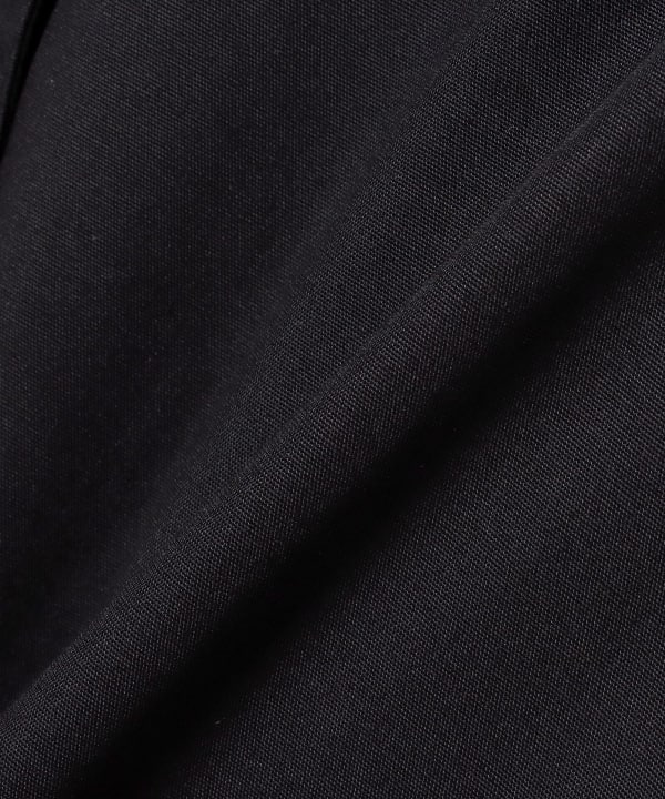 襟フェイクレザー 中綿 ハーフ ジャケット