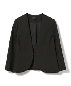 BEAMS HEART / ノーカラー ペプラム ジャケット