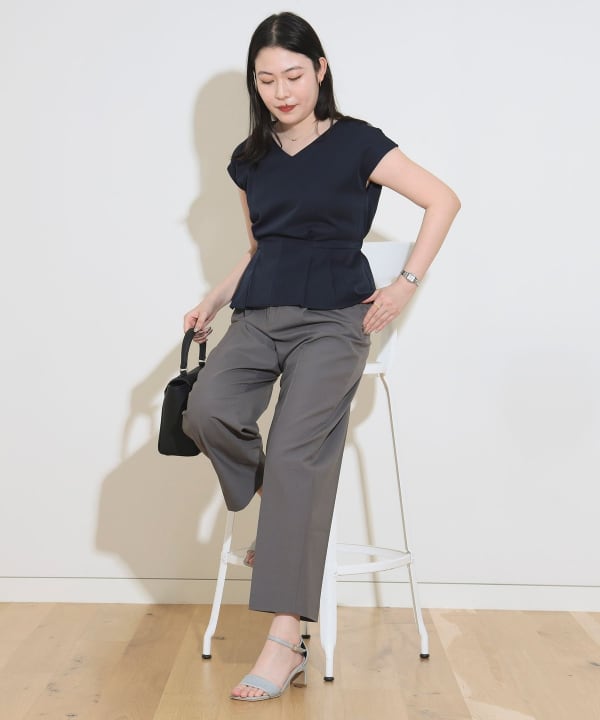 品良く着こなすため BEAMS パンツ プルオーバー ハート）ペプラム HEART（ビームス トップス