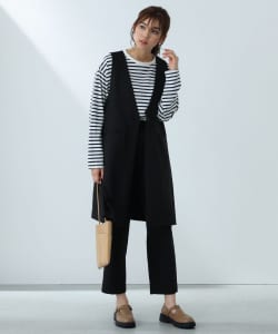 【TIME SALE商品】BEAMS HEART / 女裝 A字型 西裝背心 長褲 套組