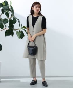 【TIME SALE商品】BEAMS HEART / 女裝 A字型 西裝背心 長褲 套組