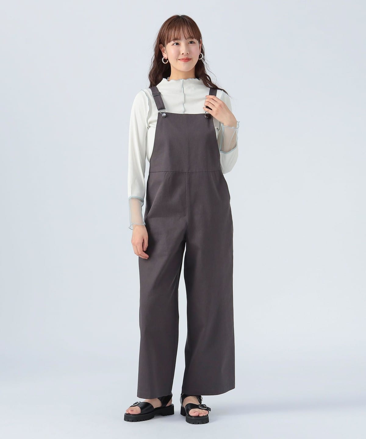 BEAMS HEART（ビームス ハート）セミワイド サロペット（パンツ