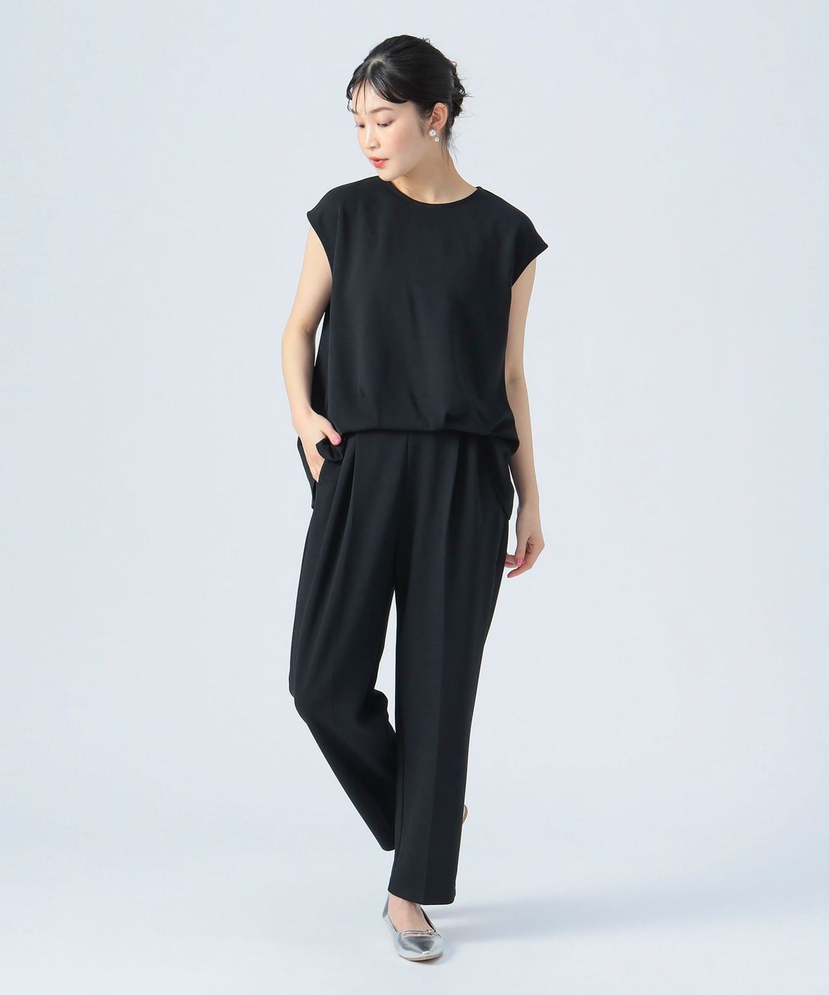 【6/5新規値下げ】カットコンビ オールインワン パンツ WOMEN BLACK ONE SIZE 【6/5新規値下げ】カットコンビ オールインワン パンツ WOMEN BLACK ONE SIZE
