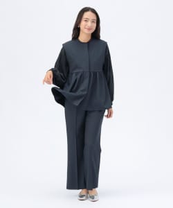 ペプラムベスト × パンツ セットアップ