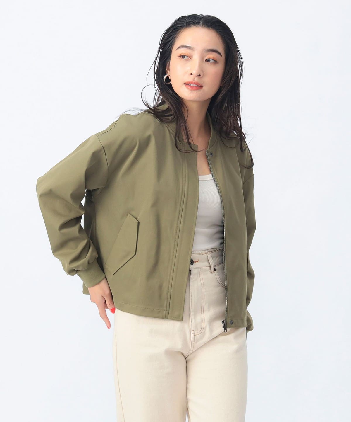 バックボリューム MA-1 ブルゾン ブルゾン WOMEN OLIVE② ONE SIZE バックボリューム MA-1 ブルゾン ブルゾン WOMEN OLIVE② ONE SIZE