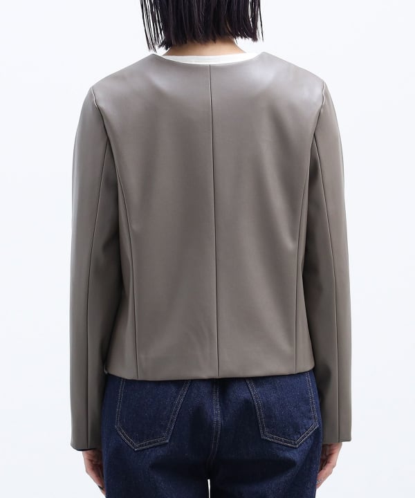 BEAMS HEART(ビームス ハート)ノーカラー フェイクレザー BEAMS HEART(ビームス ハート)ノーカラー フェイクレザー