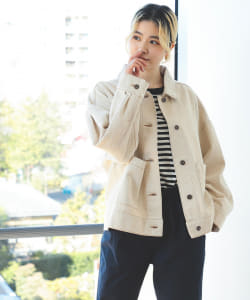 BEAMS HEART / タックショルダー オーバージャケット