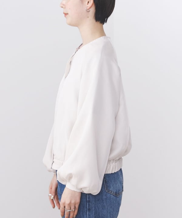 BEAMS HEART（ビームス ハート）シアー重ね ブルゾン（ブルゾン