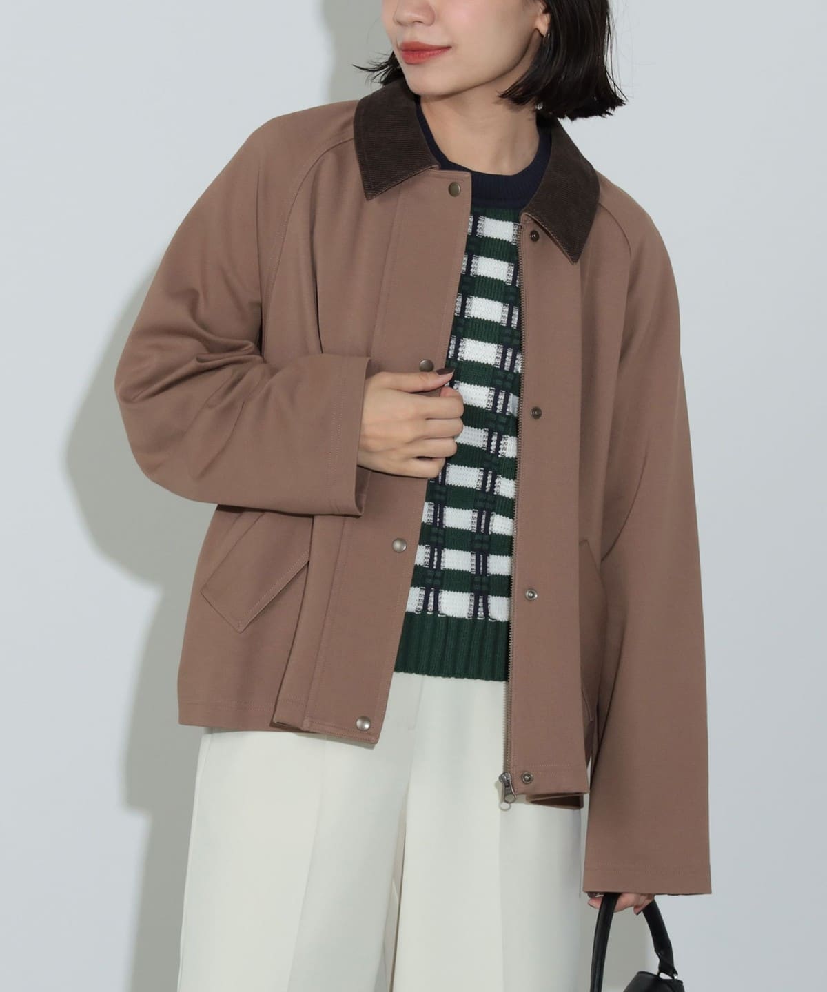 襟コーデュロイ ブルゾン(S M) ブルゾン WOMEN BEIGE M 襟コーデュロイ ブルゾン(S M) ブルゾン WOMEN BEIGE M