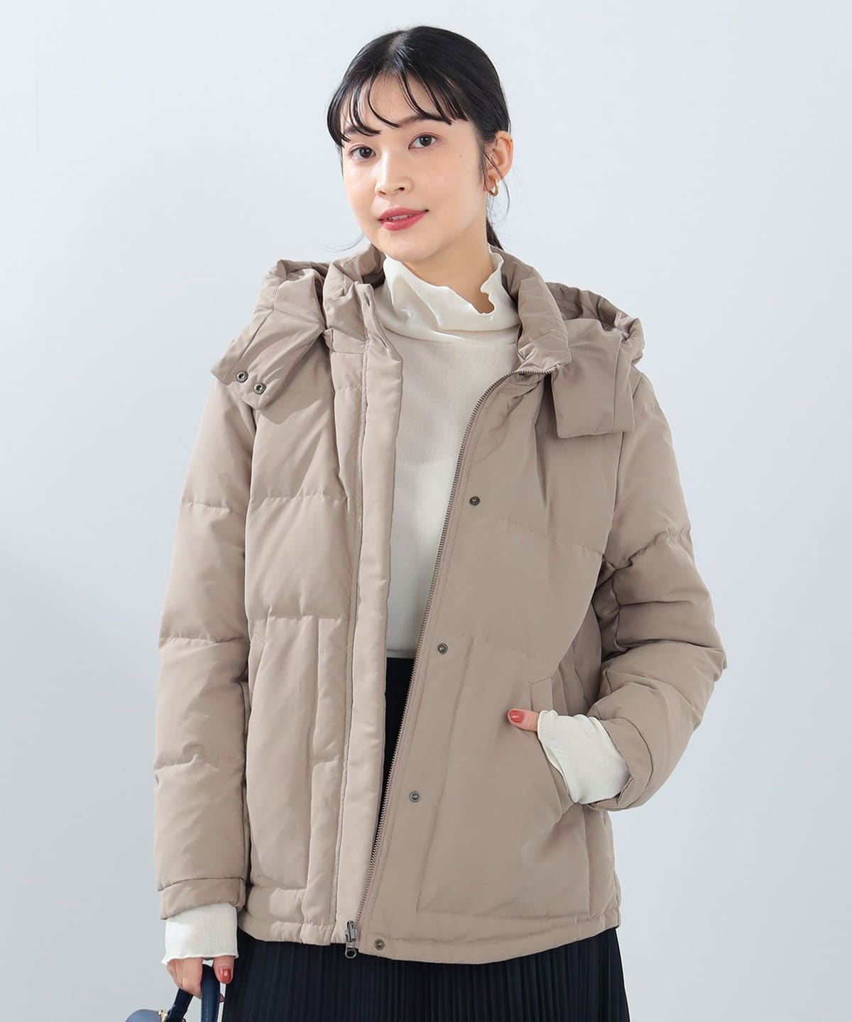 リバーシブル ダウン ジャケット(S M) ブルゾン WOMEN BEIGE S リバーシブル ダウン ジャケット(S M) ブルゾン WOMEN BEIGE S