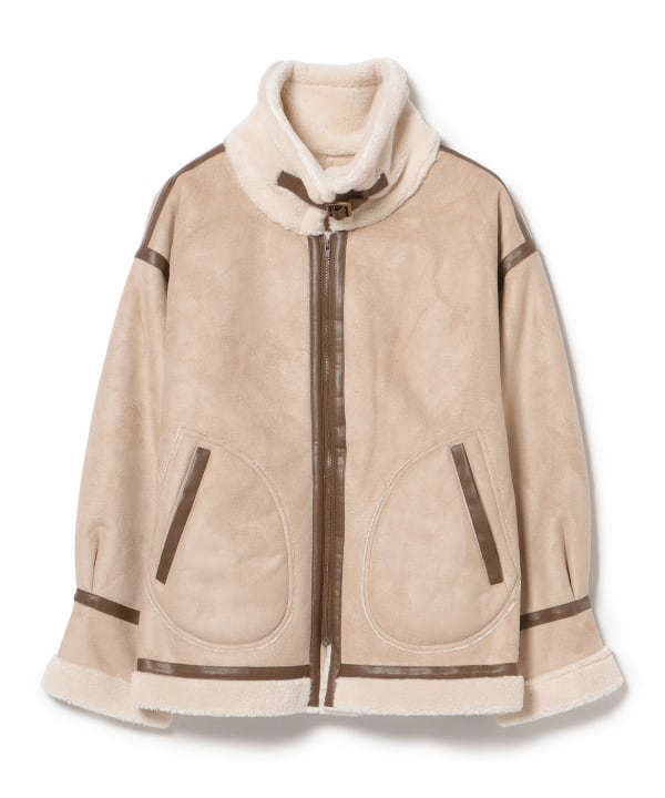 BEAMS HEART（ビームス ハート）フェイクムートン フライトジャケット