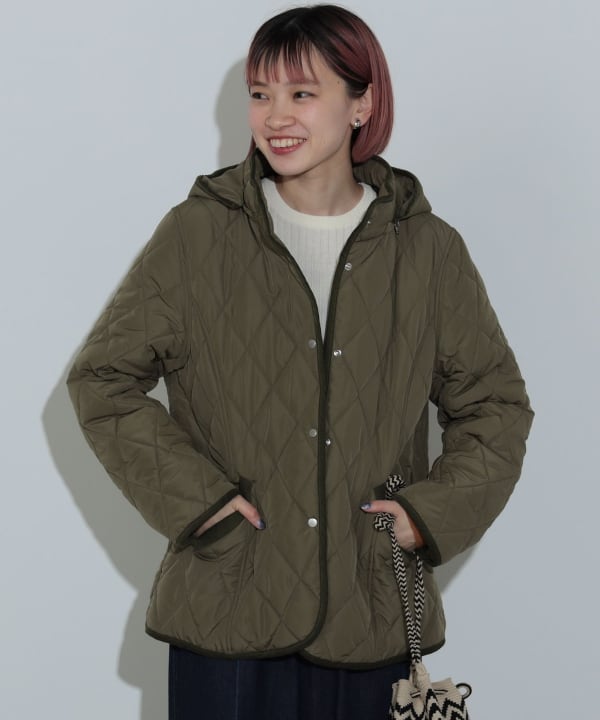 BEAMS HEART（ビームス ハート）キルティング フード ブルゾン（S～L