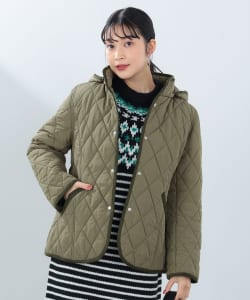 【10%OFF!!OUTER FAIR對象商品】BEAMS HEART / 女裝 絎縫 連帽 外套