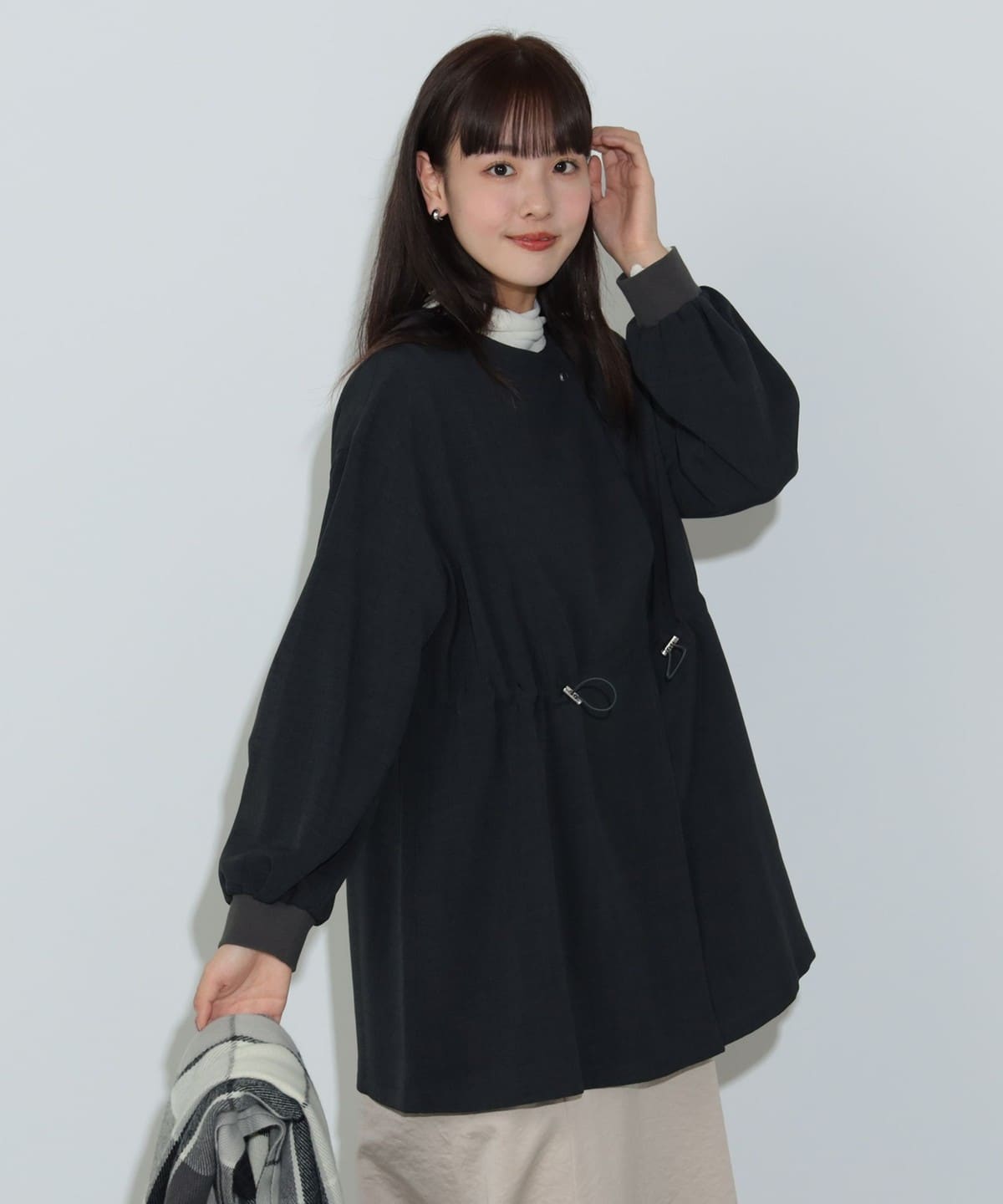 ウエスト ドロスト ライトブルゾン ブルゾン WOMEN CHARCOAL ONE SIZE ウエスト ドロスト ライトブルゾン ブルゾン WOMEN CHARCOAL ONE SIZE