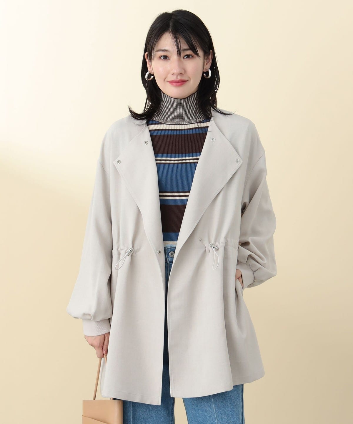 ウエスト ドロスト ライトブルゾン ブルゾン WOMEN BEIGE ONE SIZE ウエスト ドロスト ライトブルゾン ブルゾン WOMEN BEIGE ONE SIZE