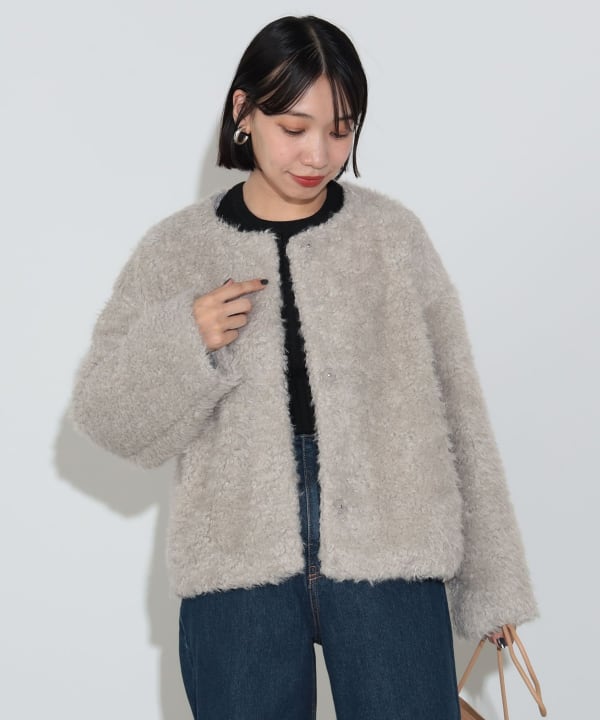 BEAMS HEART(ビームス ハート)フェイクファー ブルゾン BEAMS HEART(ビームス ハート)フェイクファー ブルゾン