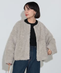 【10%OFF!!OUTER FAIR對象商品】BEAMS HEART / 女裝 人造毛皮 外套