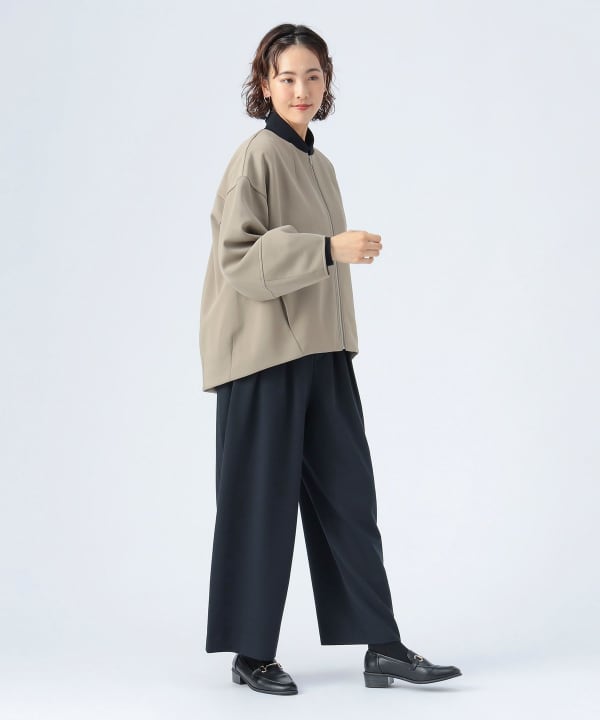 ビーティングハート　ノーカラー ブルゾン　ジャンバー　キャメルブラウン　美品 BEAMS HEART（ビームス ハート）【+15%ポイントUP】ノーカラー