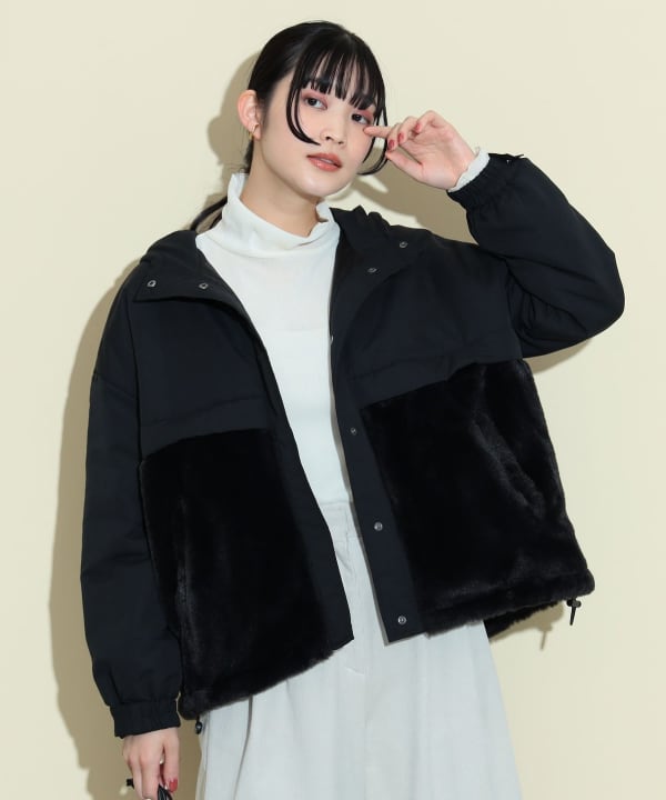 BEAMS mini（ビームス ミニ）機能綿 フード ブルゾン（90～150cm