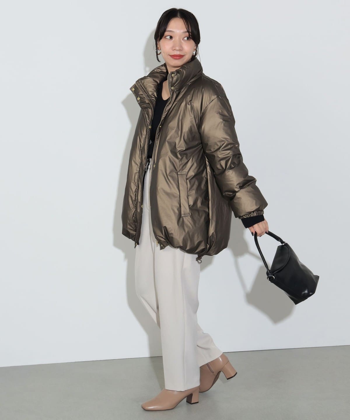 BEAMS HEART（ビームス ハート）ブライト タフタ ブルゾン（ブルゾン