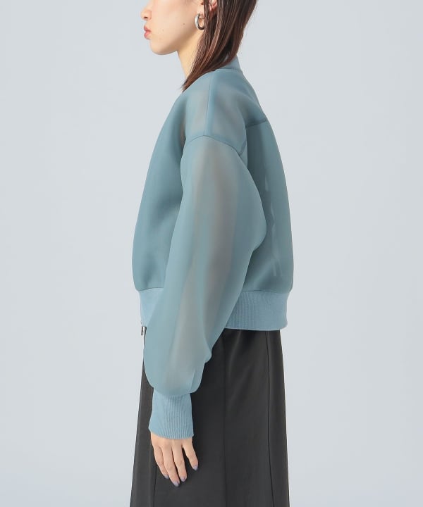BEAMS HEART (BEAMS HEART) Sheer Cardboard Blouson (Blouson