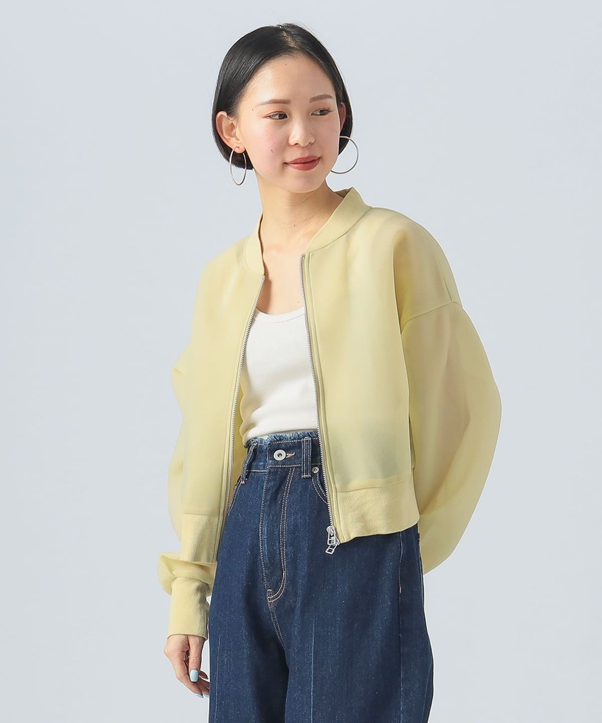 シアー ダンボール ブルゾン ブルゾン WOMEN YELLOW ONE SIZE シアー ダンボール ブルゾン ブルゾン WOMEN YELLOW ONE SIZE