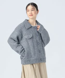 【+15%ポイントUP】Gジャン風 ニット ブルゾン