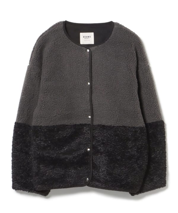 BEAMS HEART（ビームス ハート）異素材 ボア ブルゾン（ブルゾン