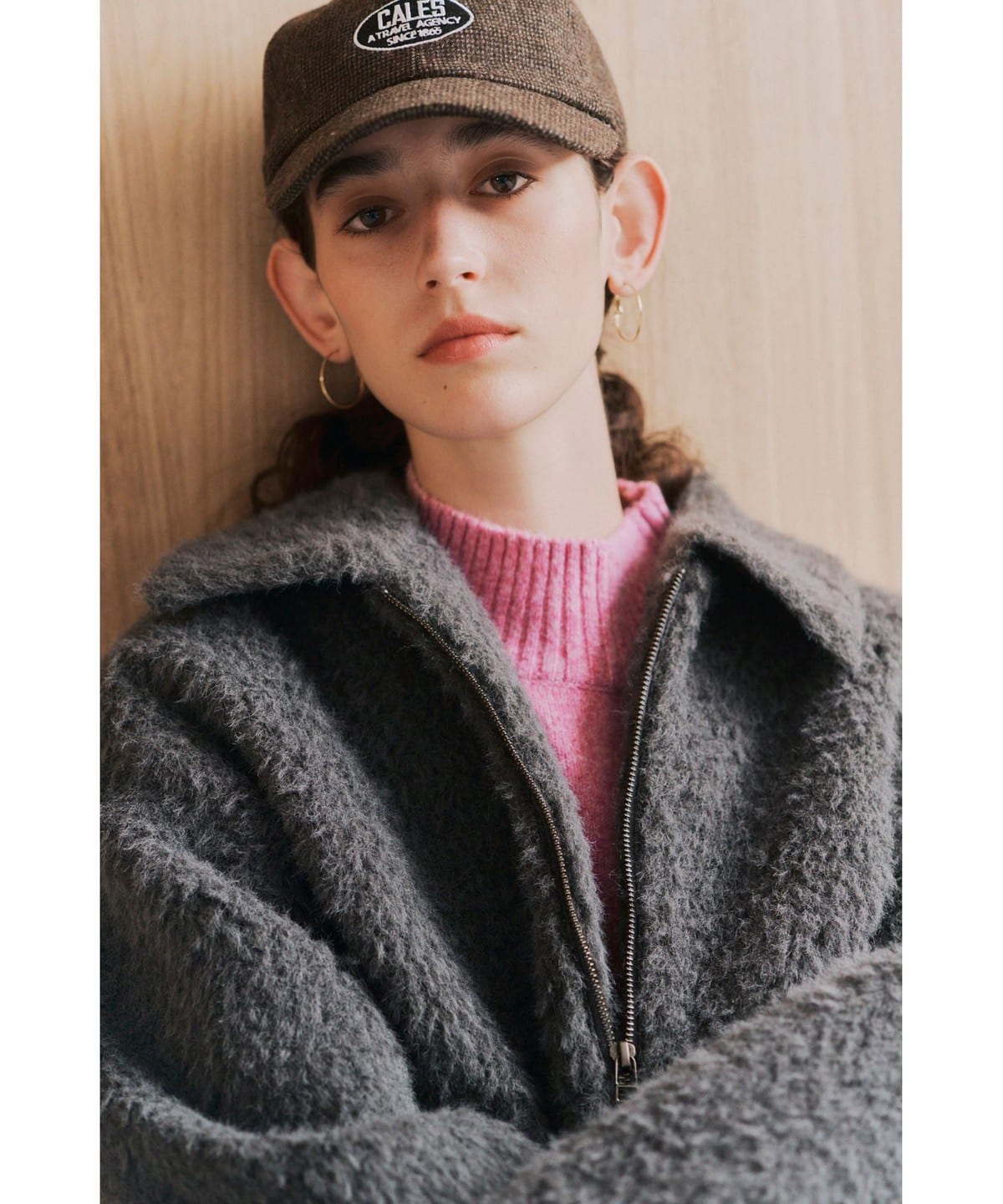 シャギー ドロスト ブルゾン ブルゾン WOMEN CHARCOAL ONE SIZE シャギー ドロスト ブルゾン ブルゾン WOMEN CHARCOAL ONE SIZE