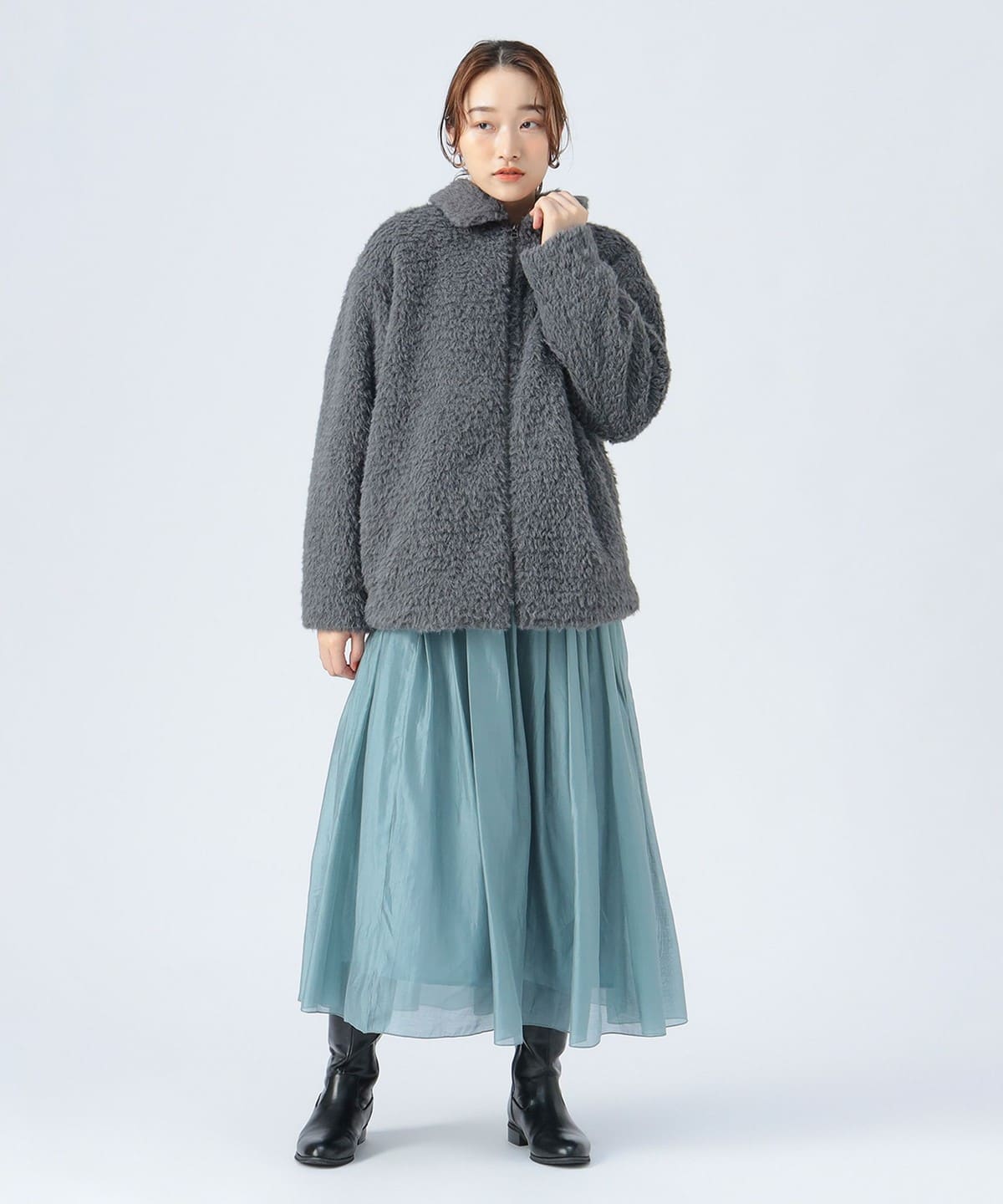 BEAMS HEART（ビームス ハート）シャギー ドロスト ブルゾン