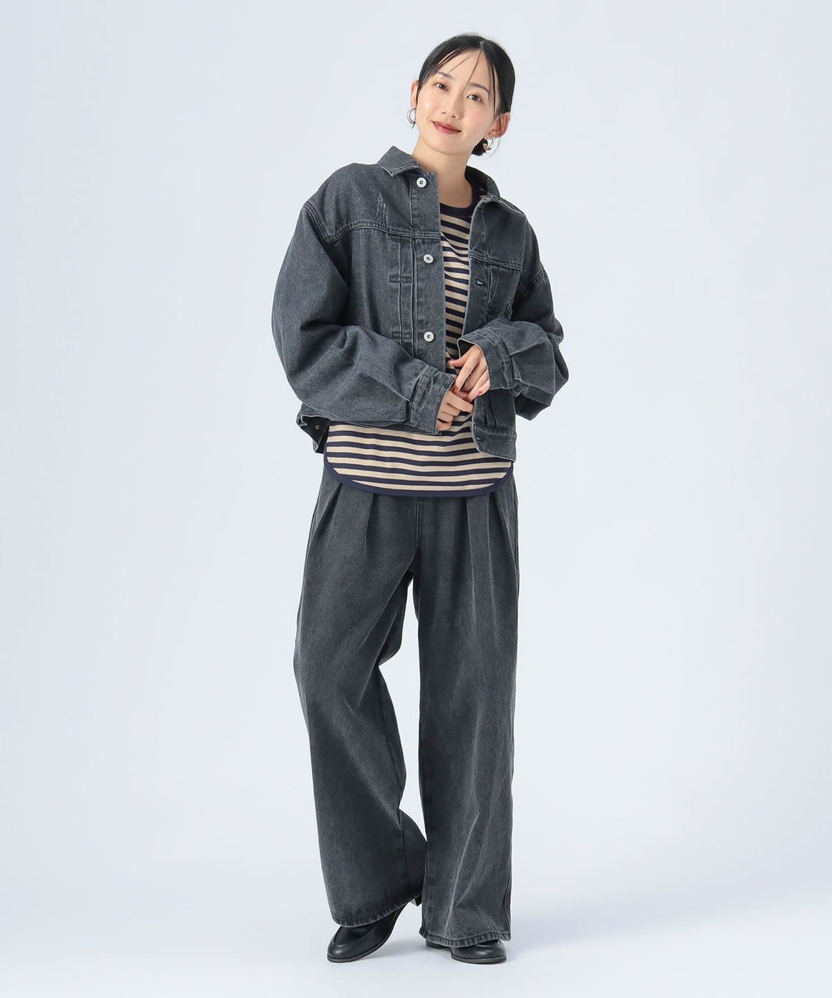   Jeans クロップドデニムジャケット BEAMS HEART（ビームス ハート）クロップド デニム ジャケット